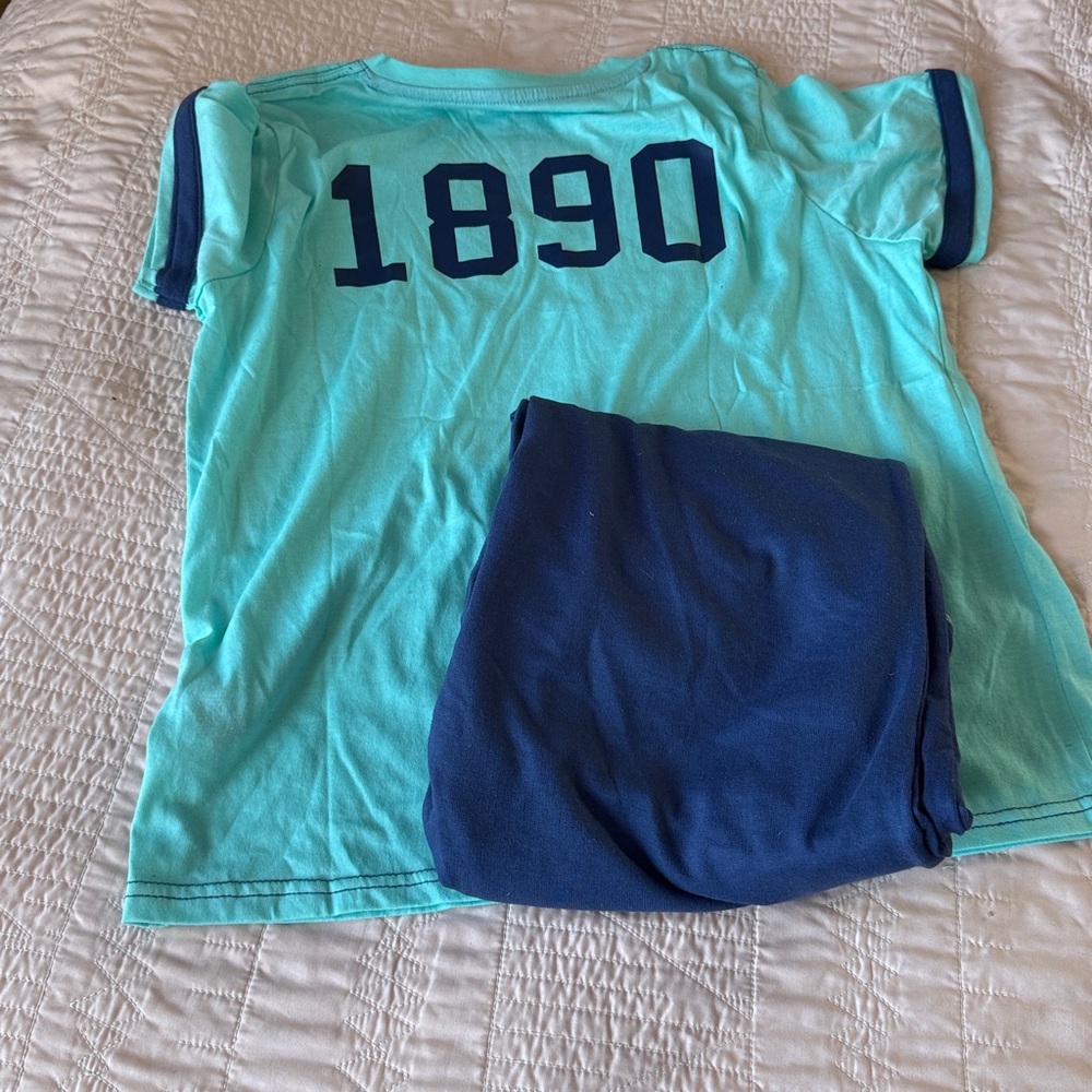 U.S. Polo Assn. Woman’s  Navy and Teal Jogger Pants and t shirt bundle - Picture 10 of 10